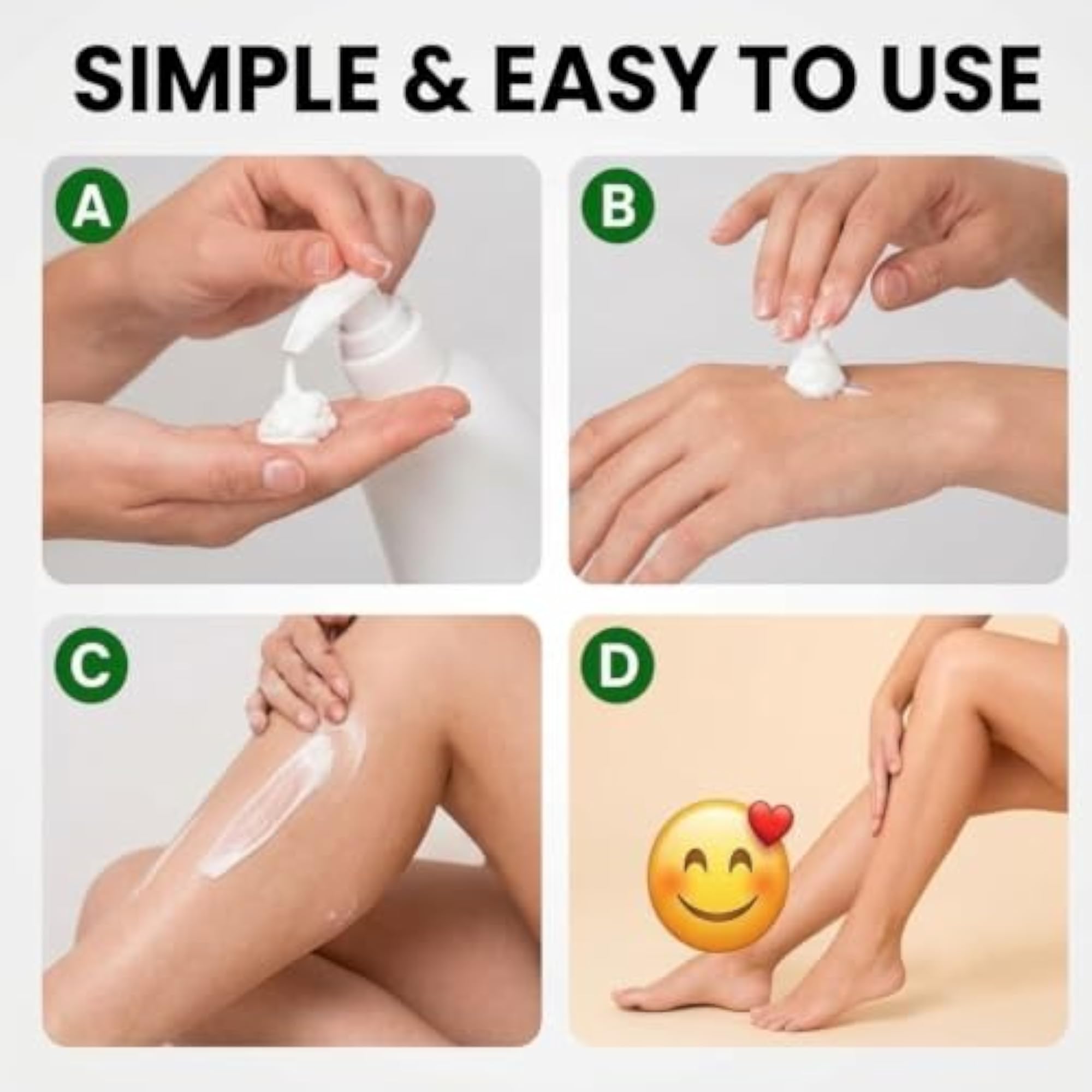 Professional Leg Circulation Cream, Fluid Ease Leg Soothing Cream, Pack of 2